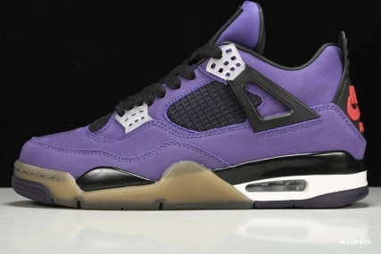 AJ4-766302 4 Jordan Scott x Purple Retro Travis 0826